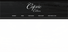 Tablet Screenshot of capriocellars.com